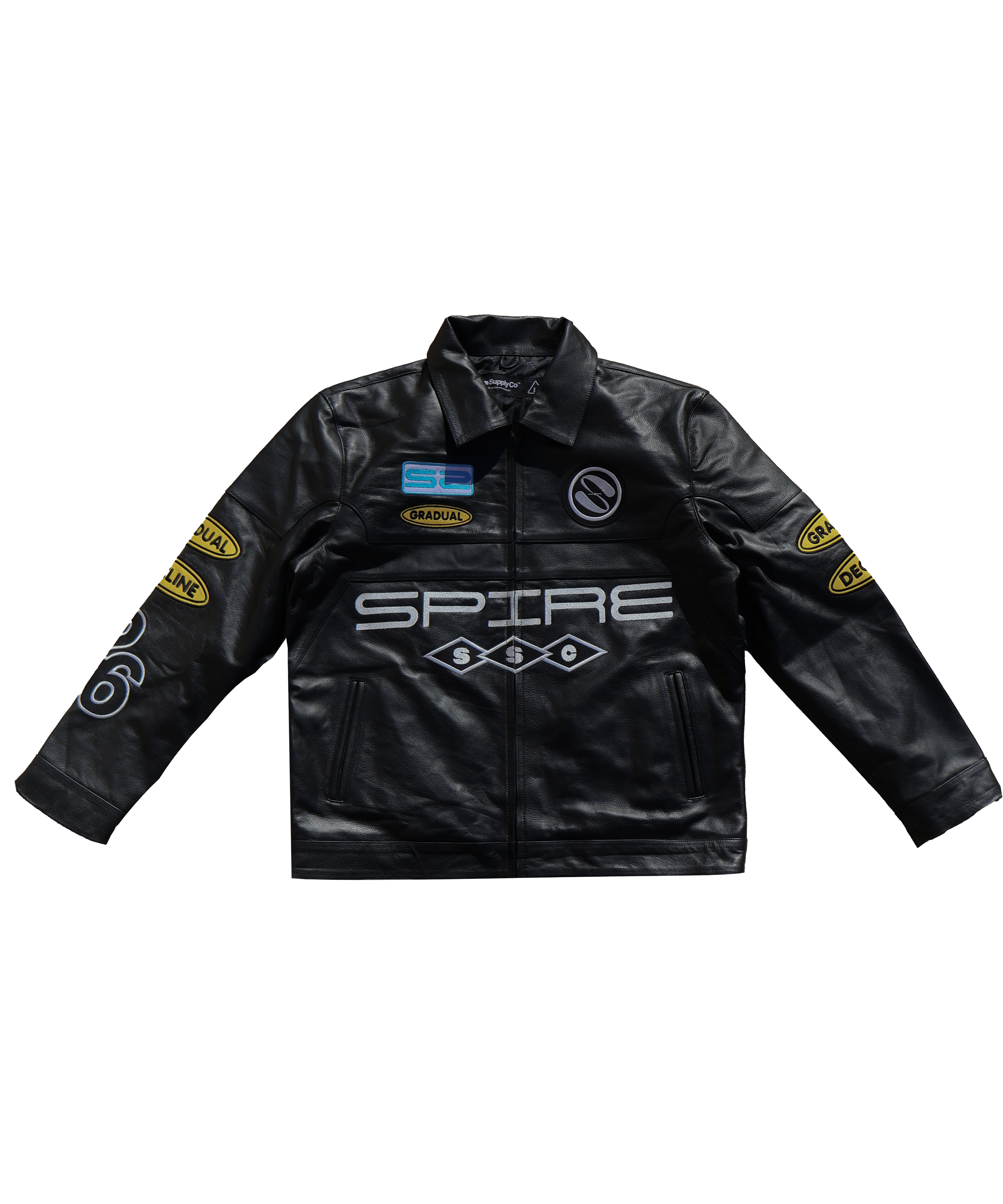 SPIRE "SAKI" LEATHER JACKET (ONYX)