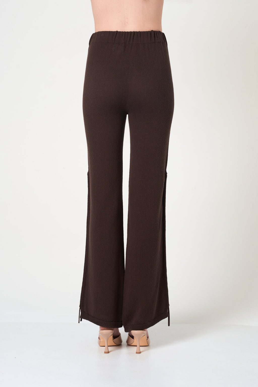 Flared Pants in Brown