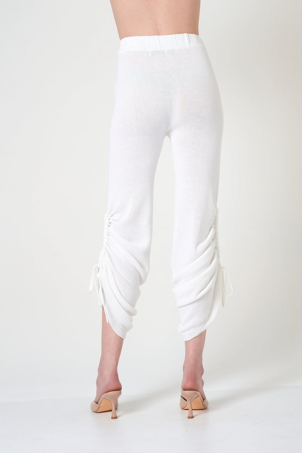 Flared Pants in Off White