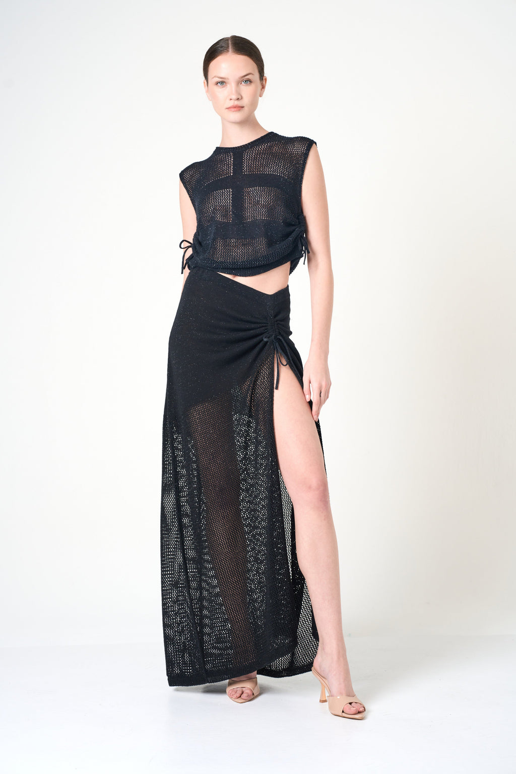 Luxe Sleeveless Top in Black