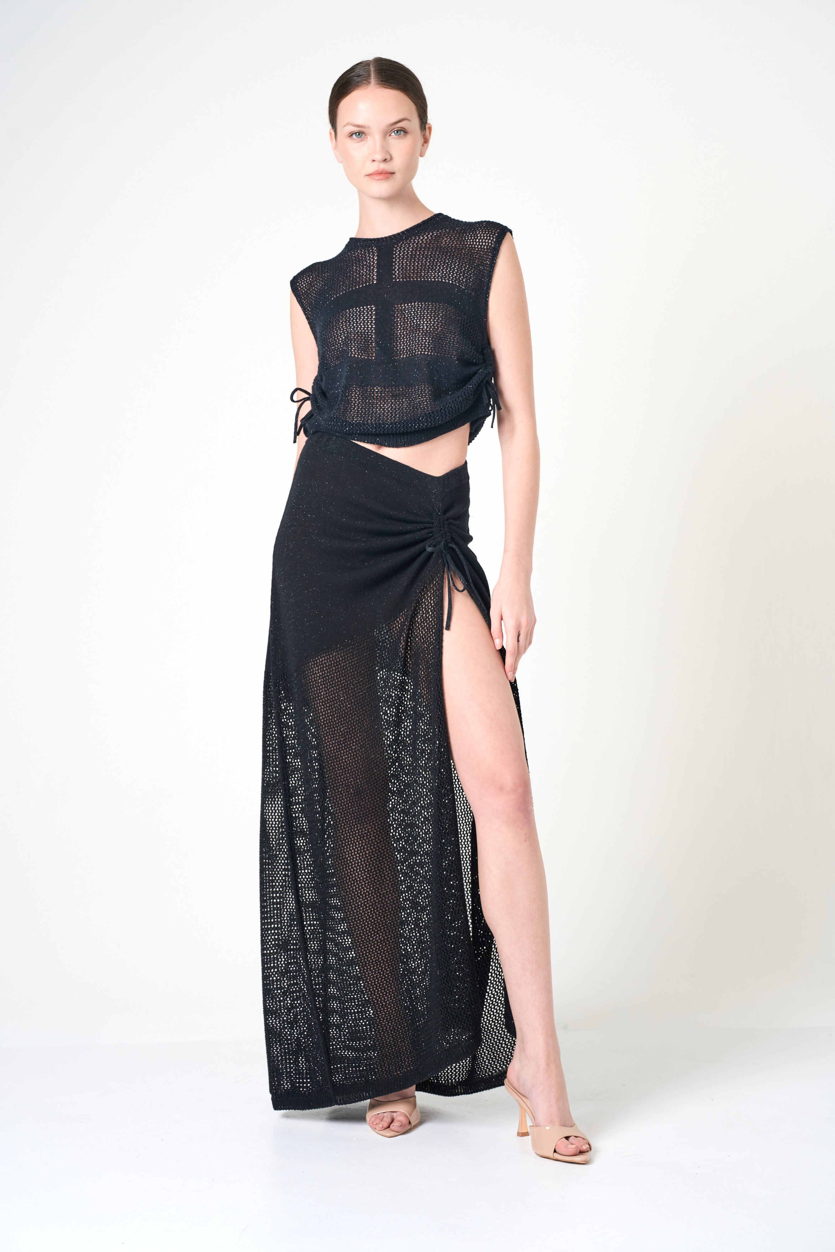 Luxe Sleeveless Top in Black