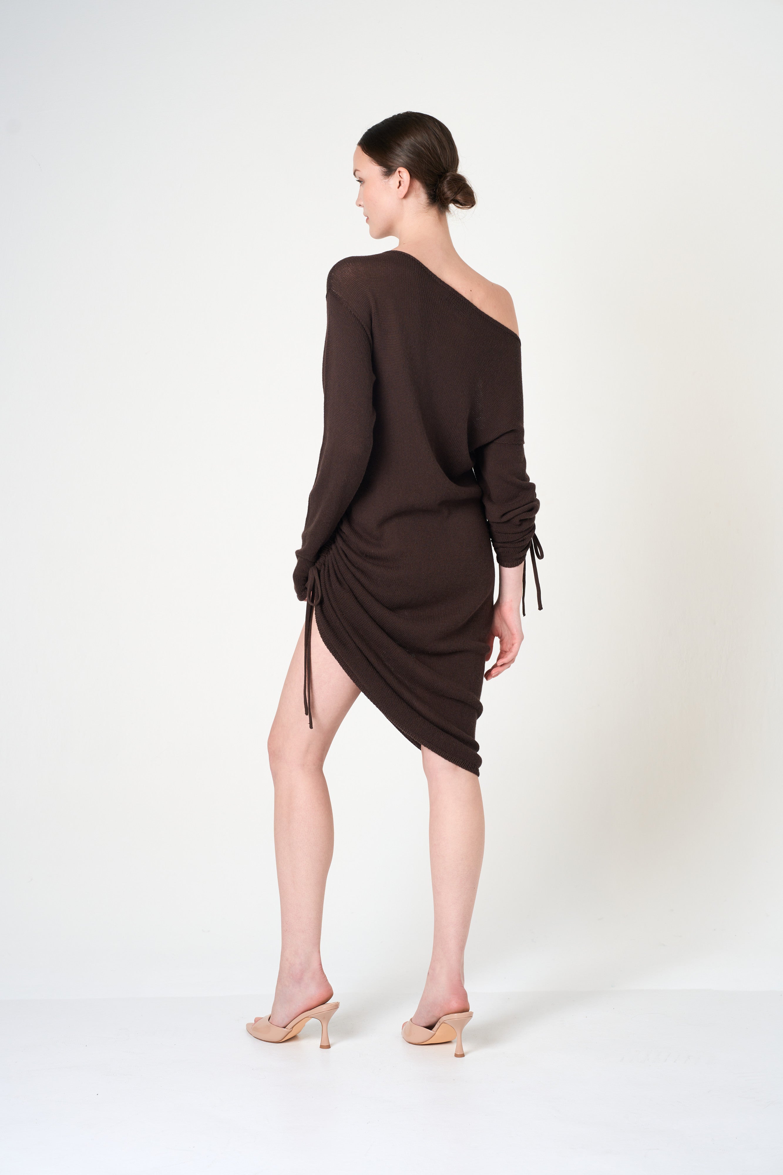 Long Sleeve Dress in Brown